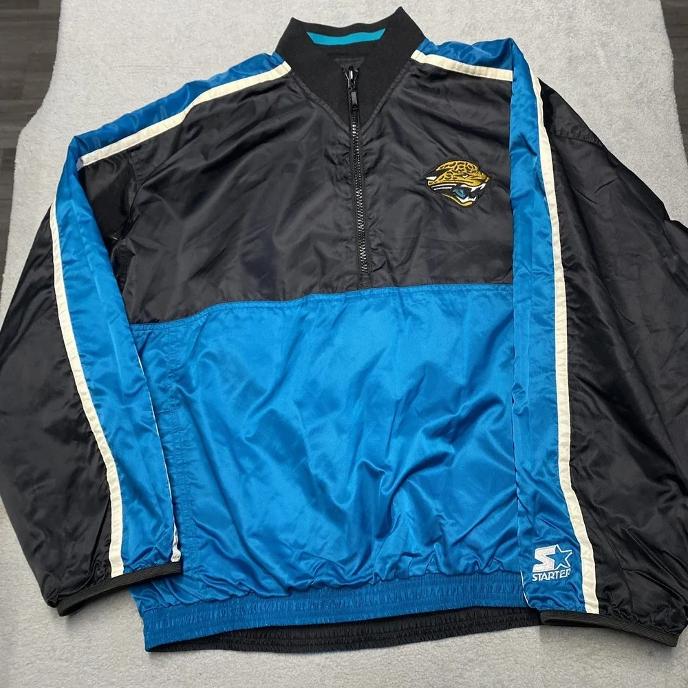 Vintage Jacksonville Jaguars Starter Jacket Mens XL Reversible Windbreaker 90s